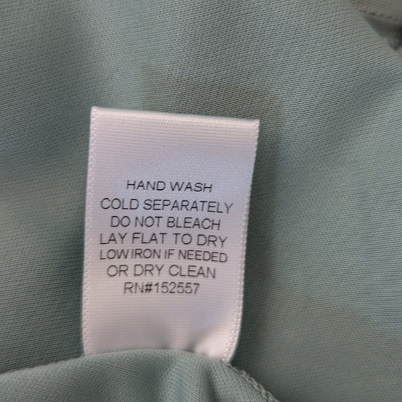 Baltic Born Amelia Sage Green Mini Dress Boho Tiered Ruffle Hem Size S - Picture 9 of 9